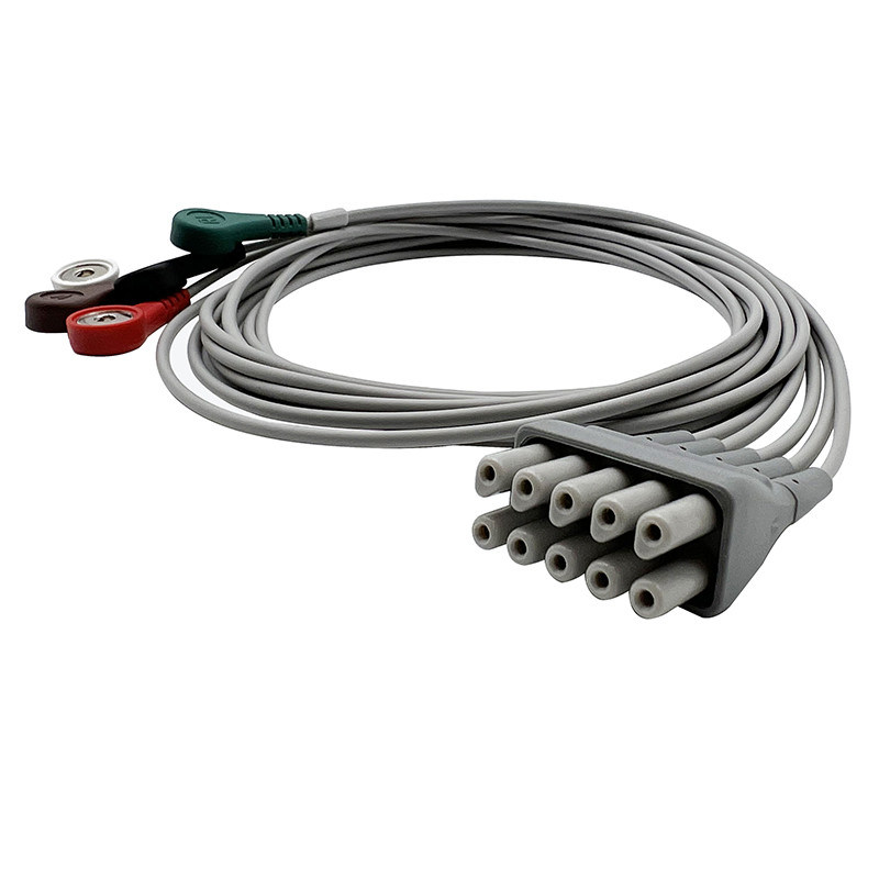 9293-059-50 ওয়েলচ অ্যালিন ইসিজি লিড সেট, 3 বা 5 ওয়্যার স্ন্যাপ শেষ