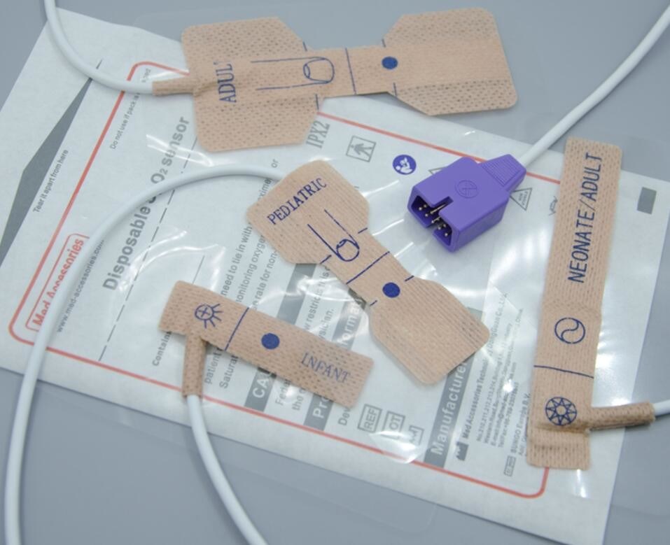 পোর্টেবল নেলকোর পেডিয়াট্রিক স্পো2 সেন্সর অ-বিষাক্ত একক অক্সিমিটার সেন্সর