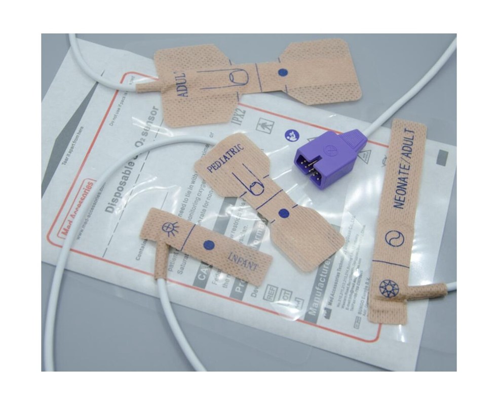 পোর্টেবল নেলকোর পেডিয়াট্রিক স্পো2 সেন্সর অ-বিষাক্ত একক অক্সিমিটার সেন্সর