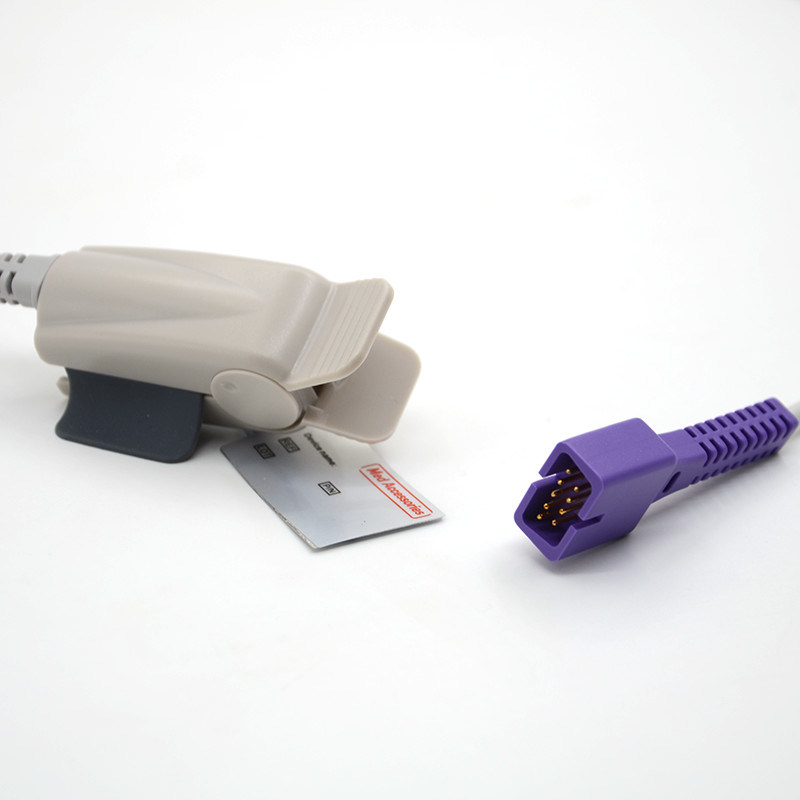 উচ্চ মানের পোর্টেবল পালস অক্সিমিটার স্পো 2 সেন্সর প্রাপ্তবয়স্ক 9 পিন মাল্টি ফাংশন