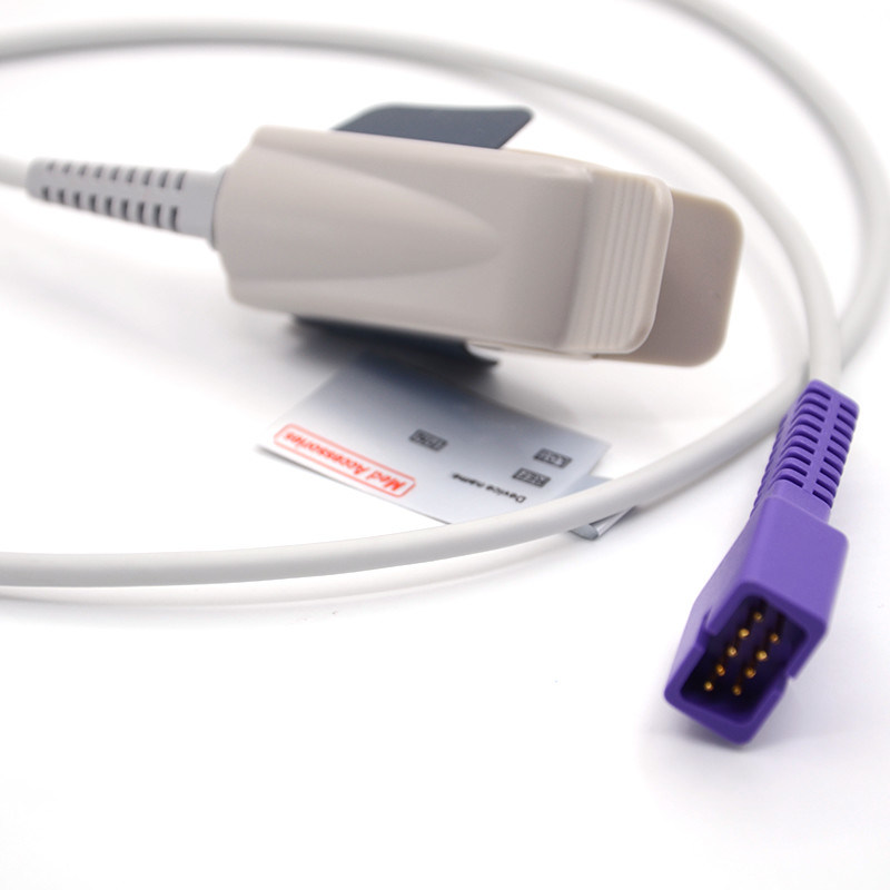 উচ্চ মানের পোর্টেবল পালস অক্সিমিটার স্পো 2 সেন্সর প্রাপ্তবয়স্ক 9 পিন মাল্টি ফাংশন