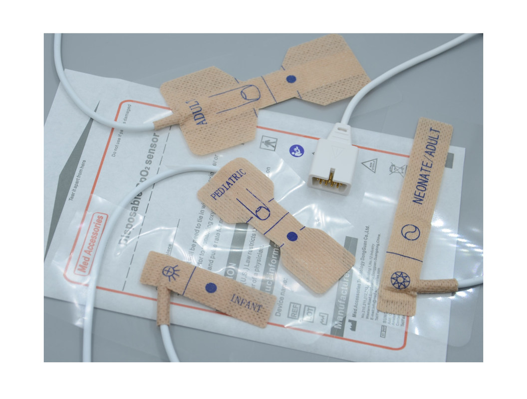 ফ্যাক্টরি মেডিকেল অ্যাডাল্ট ডিসপোজেবল স্পো 2 সেন্সর প্রধান ব্র্যান্ডের মনিটরের জন্য টেকসই আঠালো