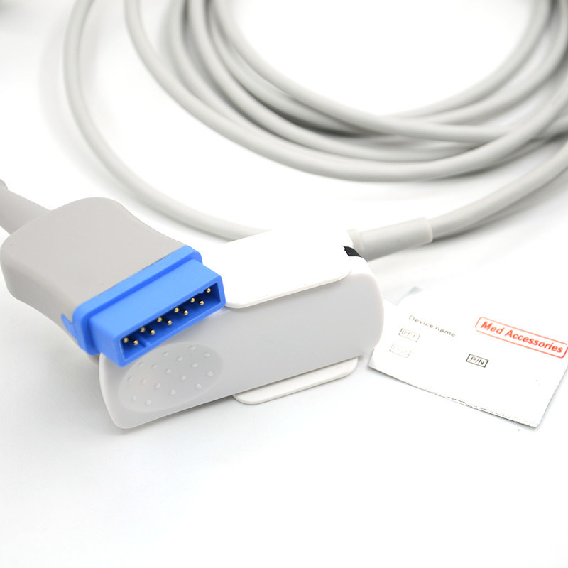 পুনরায় ব্যবহারযোগ্য ড্যাশ 2000/3000 সামঞ্জস্যপূর্ণ জিই 11 পিন সৌর 8000/8000M প্রাপ্তবয়স্ক ফিঙ্গার ক্লিপ মনিটর সেন্সর স্পো 2 ক্যাবল