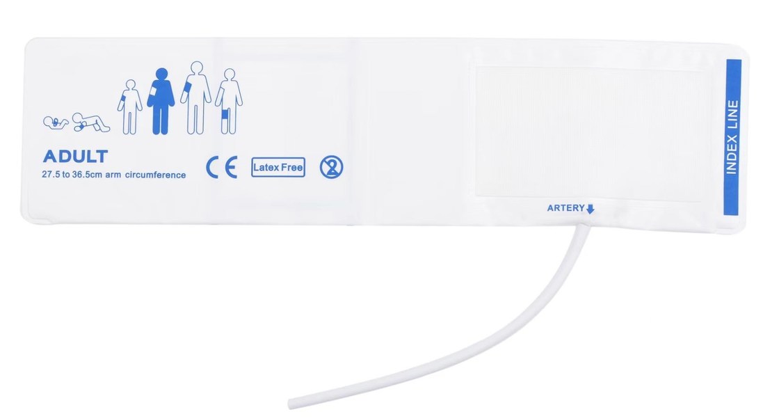 ডিসপোজেবল এনআইবিপি ম্যানচেট সমস্ত আকারের এয়ার হোস পছন্দসই টিপিইউ উপাদান ছোট প্রাপ্তবয়স্ক শিশু নবজাতক