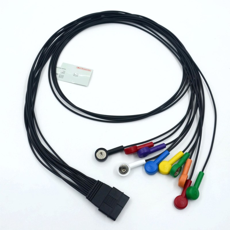 সামঞ্জস্যপূর্ণ Schiller 10 লিড ইসিজি রোগীর ক্যাবল Schiller জন্য Schiller MS-12 নীল ইসিজি ক্যাবল