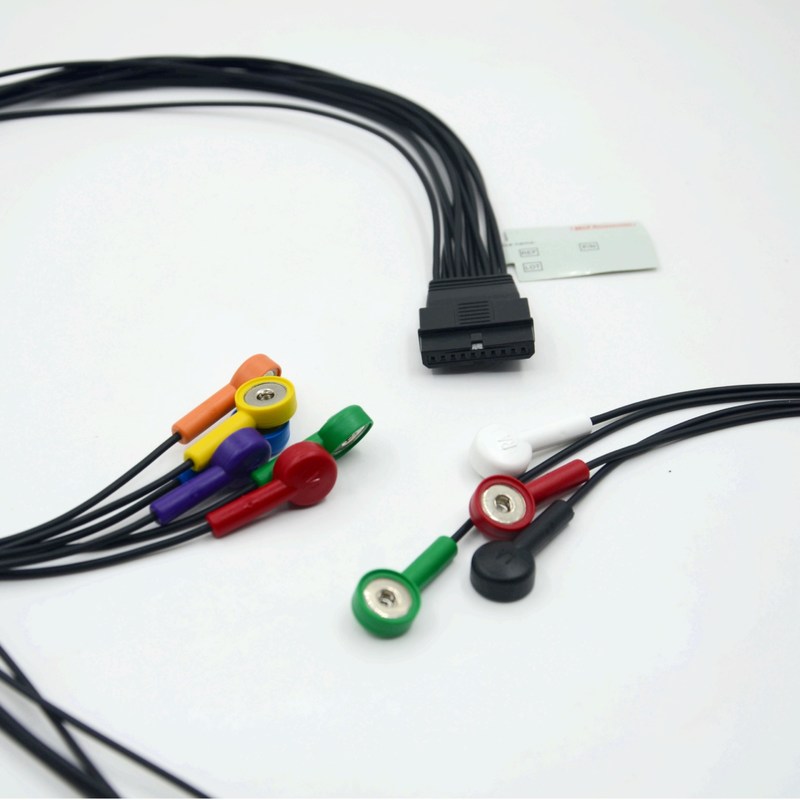 সামঞ্জস্যপূর্ণ Schiller 10 লিড ইসিজি রোগীর ক্যাবল Schiller জন্য Schiller MS-12 নীল ইসিজি ক্যাবল