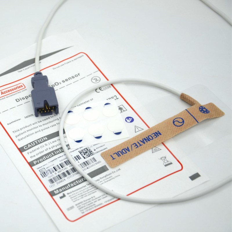 চিকিৎসা সরঞ্জাম সরবরাহকারী মাসিম ২৩২৯ নিওনেট/প্রাপ্তবয়স্ক ৯-পিন ডিসপোজেবল SpO2 সেন্সর