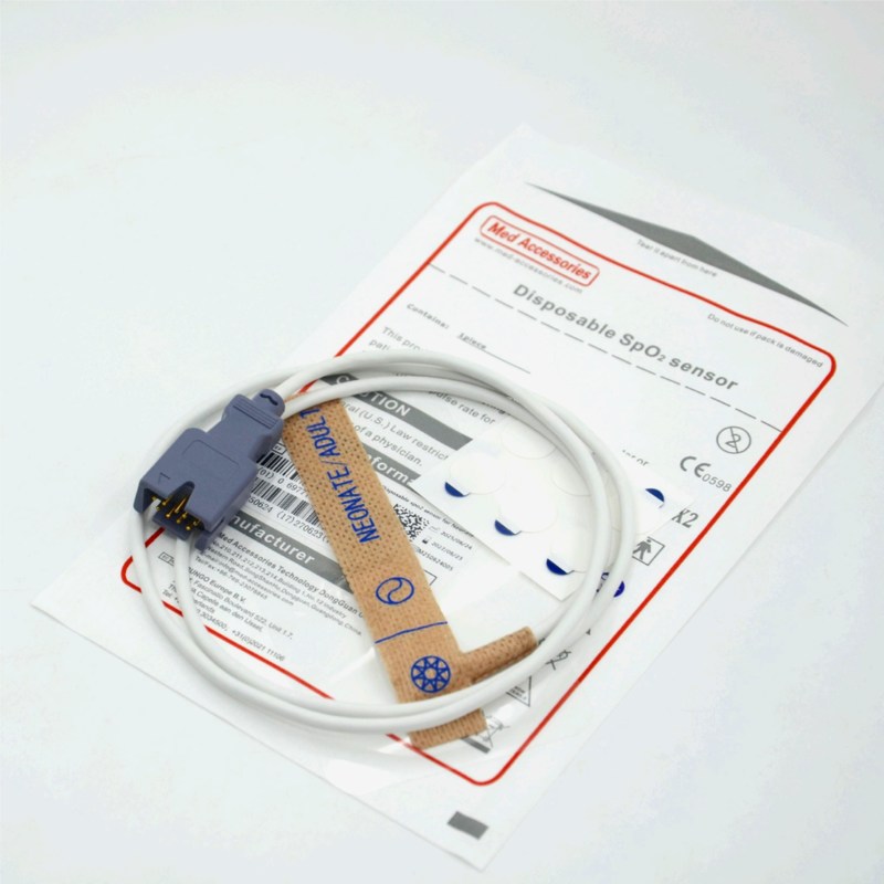 চিকিৎসা সরঞ্জাম সরবরাহকারী মাসিম ২৩২৯ নিওনেট/প্রাপ্তবয়স্ক ৯-পিন ডিসপোজেবল SpO2 সেন্সর