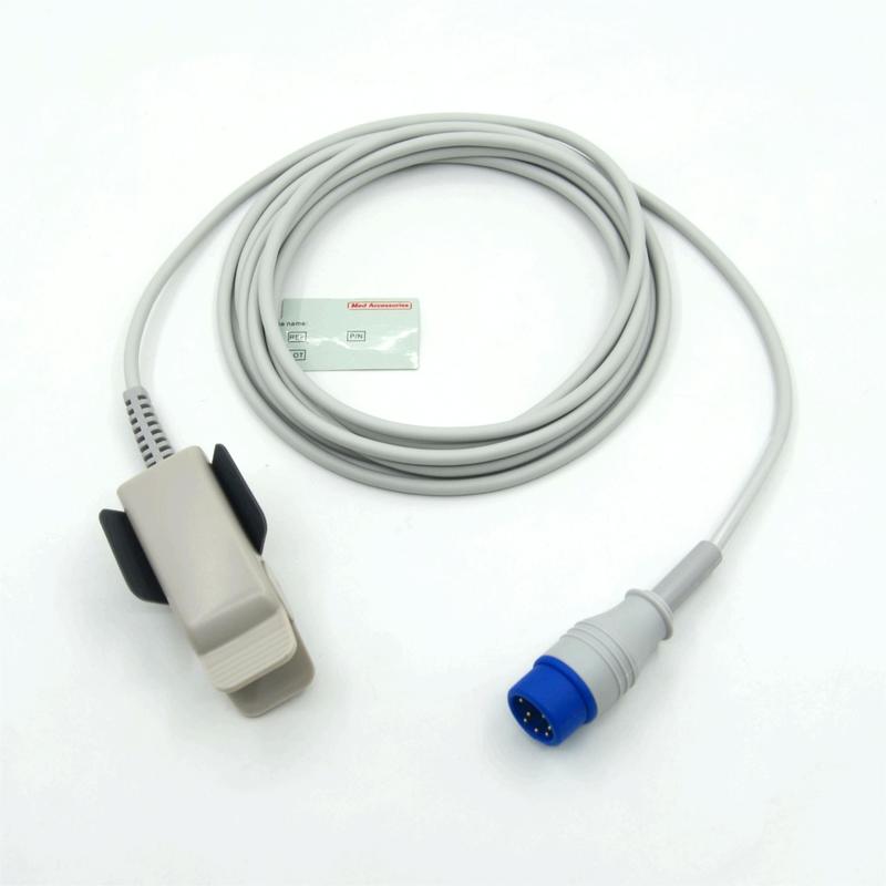 সঙ্গতিপূর্ণ জোল এম২ পুনরায় ব্যবহারযোগ্য প্রাপ্তবয়স্ক ক্লিপ প্রস্তুতকারক মনিটর অ্যাকসেসরিজ SpO2 সেন্সর