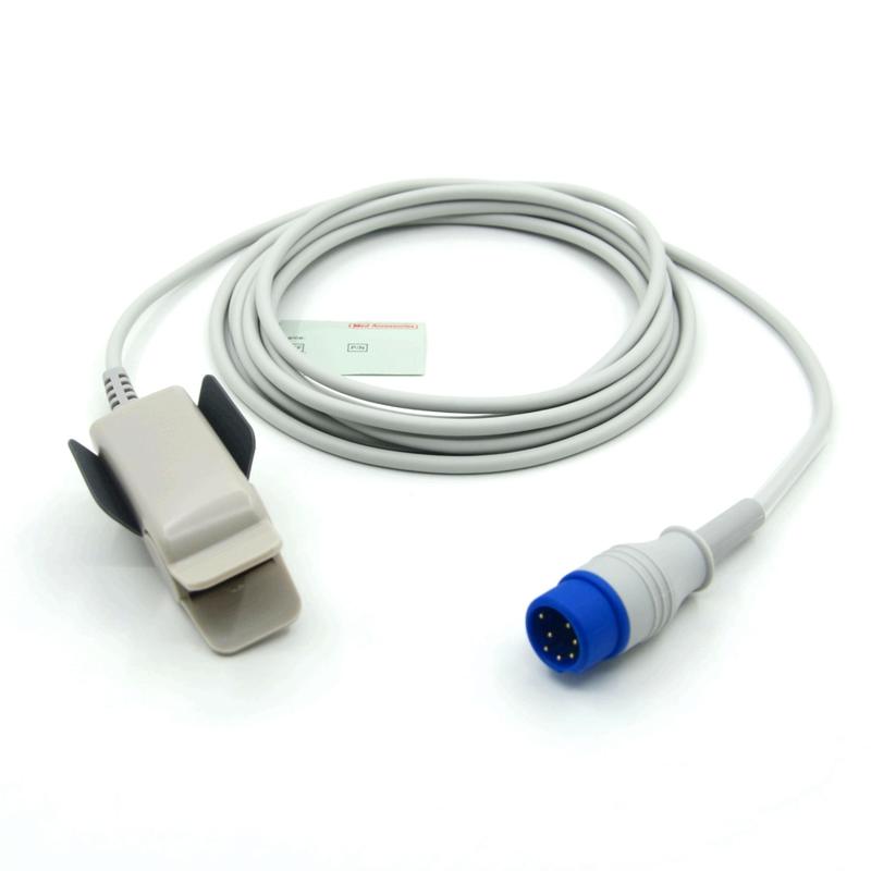 সঙ্গতিপূর্ণ জোল এম২ পুনরায় ব্যবহারযোগ্য প্রাপ্তবয়স্ক ক্লিপ প্রস্তুতকারক মনিটর অ্যাকসেসরিজ SpO2 সেন্সর