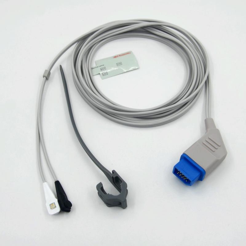 উপকরণ SpO2 সেন্সর সামঞ্জস্যপূর্ণ Nihon Kohden পুনরায় ব্যবহারযোগ্য বহু-সাইট প্রস্তুতকারক মনিটর