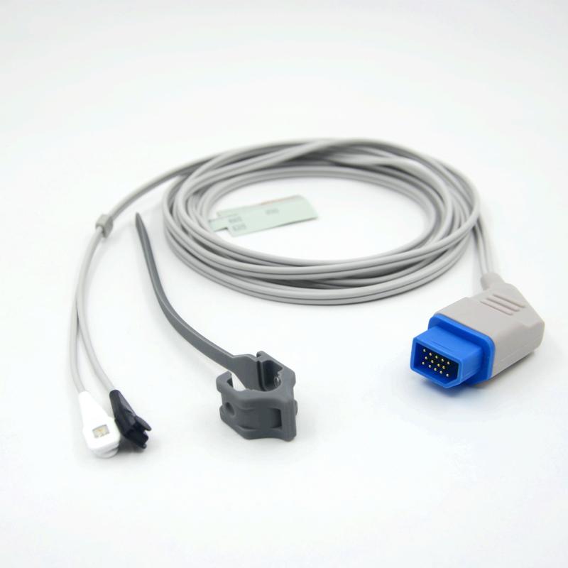 উপকরণ SpO2 সেন্সর সামঞ্জস্যপূর্ণ Nihon Kohden পুনরায় ব্যবহারযোগ্য বহু-সাইট প্রস্তুতকারক মনিটর